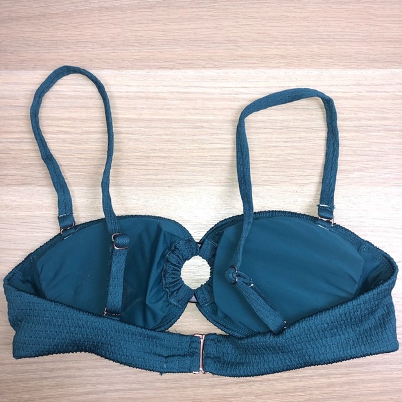 NWOT Anthropologie Classic Smocked Bikini Top XS - Picture 7 of 10